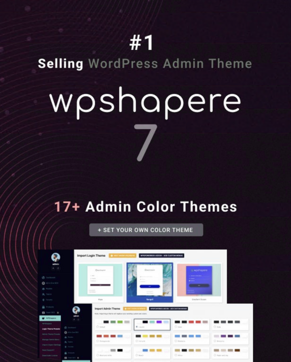 WPShapere - WordPress Yönetici Paneli Teması
