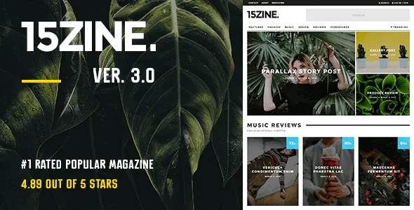 15Zine — Dergi & Haber Teması