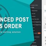 Advanced Post Types Order