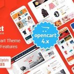 eMarket Multipurpose MarketPlace OpenCart 4 Theme (35+ Homepages & Mobile Layouts Included)