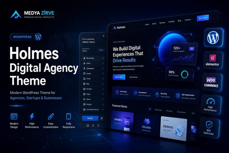Holmes Digital Agency Theme