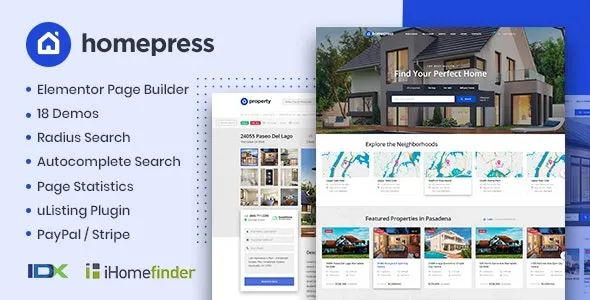 homepress-v1-3-11-real-estate-wordpress-theme.jpg HomePress Real Estate WordPress Theme