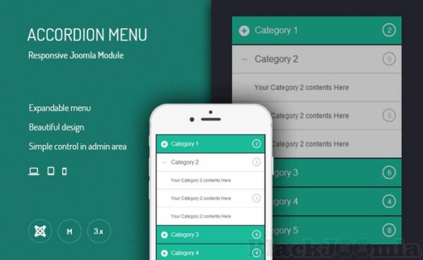 JUX Accordion Menu� Joomla Plugin