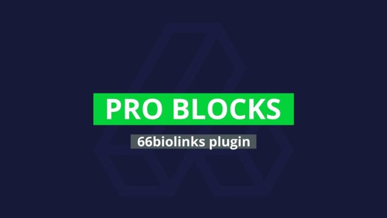 Pro Blocks � 66biolinks plugin by AltumCode