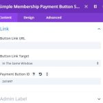 Simple Membership Payment Button Module