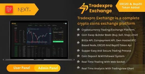 tradexpro-exchange-v3-1-4-crypto-buy-sell-and-trading-platform-erc20-and-bep20-t.jpg Tradexpro Exchange � Crypto Buy Sell and Trading platform, ERC20 and BEP20 Tokens Supported