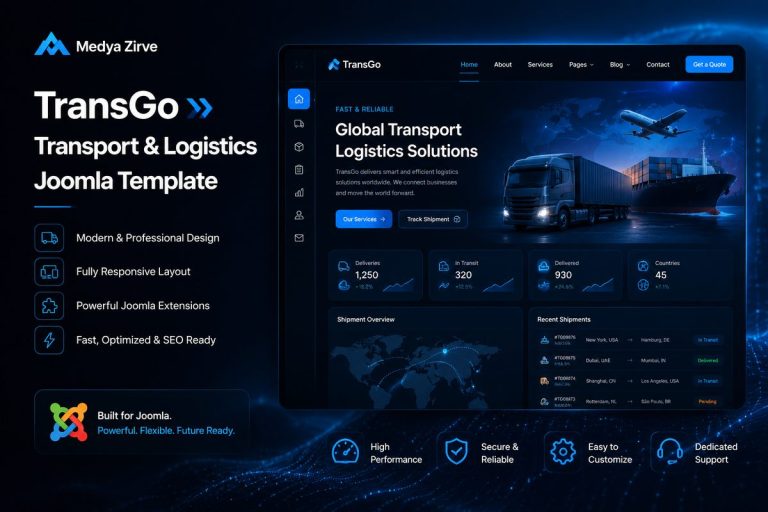 TransGo � Transport & Logistics Joomla Template