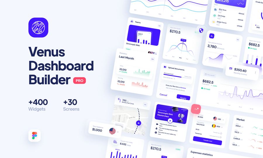 venus-dashboard-builder-pro-figma-version.jpg Venus � Dashboard Builder PRO (Figma Version)